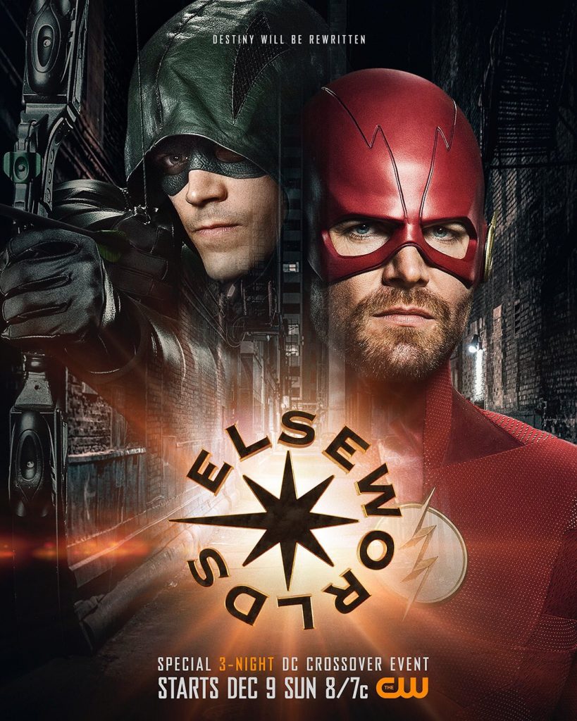 Stephen Amell compartilhou em seu Instagram o novo cartaz de Elseworlds