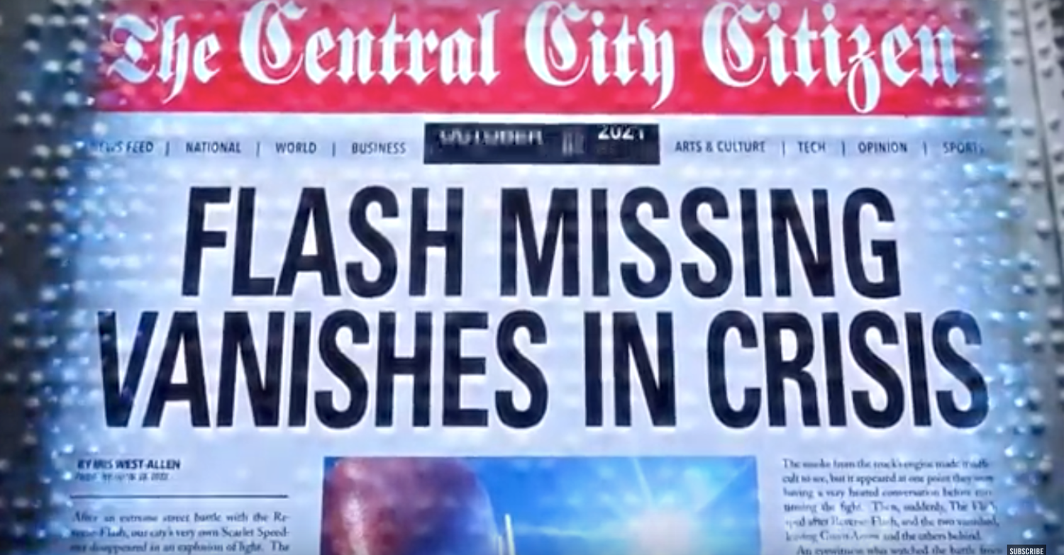 The Flash | Claquete do episódio indica possível conexão com Crise Nas Infinitas Series